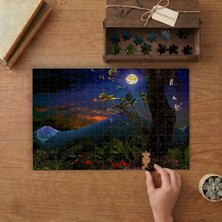 Punto Dizayn Gece Doğa Manzarası Tasarımı 240 Parça Ahşap Puzzle Ahşap Kutuda MPY40224
