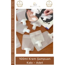 #şampuankabı 100ML Sızdırmaz Seyahat Tipi Kozmetik Dolum Boş Şişe Bagaj Şampuan Kabı Tekrar Kullanılabilir - 3 Adet