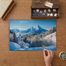 Punto Dizayn Karlı Doğa Manzarası  Tasarımı 240 Parça Ahşap Puzzle Ahşap Kutuda MPY60466