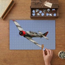 Punto Dizayn Havada Jet Uçağı Tasarımı 240 Parça Ahşap Puzzle Ahşap Kutuda MPY10025