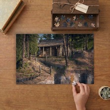 Punto Dizayn Ormanda Kulübe Tasarımı 240 Parça Ahşap Puzzle Ahşap Kutuda MPY20254
