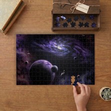 Punto Dizayn Nebulalar Gezegenler ve Galaksiler Tasarımı 240 Parça Ahşap Puzzle Ahşap Kutuda MPY50456