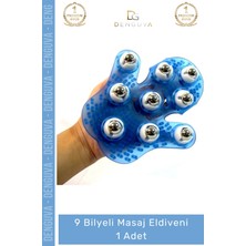#masajeldiveni Profesyonel Çelik Bilyeli Vücut Sıkılaştırıcı Masaj Eldiven 9 Bilyeli Massage Glove - 1 Adet