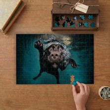 Punto Dizayn Yüzen Seviimli Köpek  Tasarımı 240 Parça Ahşap Puzzle Ahşap Kutuda MPY60439