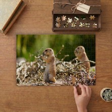 Punto Dizayn Çayır Köpekleri Tasarımı 240 Parça Ahşap Puzzle Ahşap Kutuda MPY40410