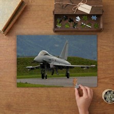 Punto Dizayn Savaş Uçağı - Eurofighter Typhoon Tasarımı 240 Parça Ahşap Puzzle Ahşap Kutuda MPY10168