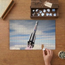 Punto Dizayn Uzaya Çıkan Roket Tasarımı 240 Parça Ahşap Puzzle Ahşap Kutuda MPY60001