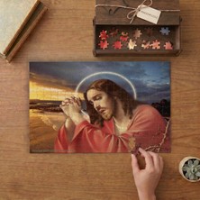 Punto Dizayn Isa Mesih - Hristiyanlık  Tasarımı 240 Parça Ahşap Puzzle Ahşap Kutuda MPY20066