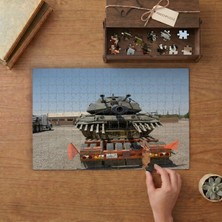 Punto Dizayn Savaş Tankı  Tasarımı 240 Parça Ahşap Puzzle Ahşap Kutuda MPY10252