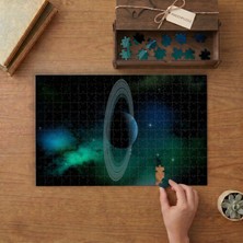 Punto Dizayn Uranüs Gezegeni Tasarımı 240 Parça Ahşap Puzzle Ahşap Kutuda MPY60098
