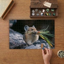 Punto Dizayn Sevimli Fare Tavşanı  Tasarımı 240 Parça Ahşap Puzzle Ahşap Kutuda MPY50189