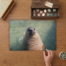 Punto Dizayn Güney Deniz Fili Tasarımı 240 Parça Ahşap Puzzle Ahşap Kutuda MPY60118