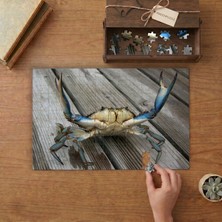Punto Dizayn Mavi Yengeç Tasarımı 240 Parça Ahşap Puzzle Ahşap Kutuda MPY40042