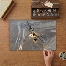 Punto Dizayn Savaş Uçağı - Bombardıman Tasarımı 240 Parça Ahşap Puzzle Ahşap Kutuda MPY10453