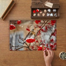 Punto Dizayn Tarla Ardıcı Kuşu Tasarımı 240 Parça Ahşap Puzzle Ahşap Kutuda MPY60187