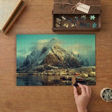 Punto Dizayn Norveç Lofoten Adaları Tasarımı 240 Parça Ahşap Puzzle Ahşap Kutuda MPY60195
