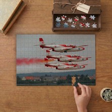 Punto Dizayn Pzl Ts-11 Iskra Jet Eğitim Uçağı Tasarımı 240 Parça Ahşap Puzzle Ahşap Kutuda MPY20342