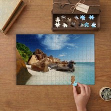 Punto Dizayn Seyşeller Anse Plajı Tasarımı 240 Parça Ahşap Puzzle Ahşap Kutuda MPY60164