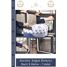 #bant Yapışkanlı Kapı Pencere Yalıtım Soğuk Hava Toz Gürültü Önleyici Rüzgar Bant 5 Metre - 1 Adet