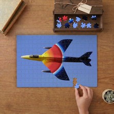 Punto Dizayn Ingiliz Uçağı - Mk-58 Hawker Hunter Tasarımı 240 Parça Ahşap Puzzle Ahşap Kutuda MPY10263