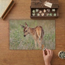 Punto Dizayn Sevimli Geyik Yavrusu Tasarımı 240 Parça Ahşap Puzzle Ahşap Kutuda MPY40308