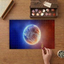 Punto Dizayn Gizemli Gezegen Tasarımı 240 Parça Ahşap Puzzle Ahşap Kutuda MPY60027