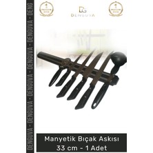 #bıçakaskısı Güçlü Mıknatıslı Duvar Tipi Modern Şık Mutfak Düzenleyici Manyetik Bıçak Askısı 33 cm - 1 Adet