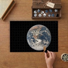 Punto Dizayn Dünya Gezegeni  Tasarımı 240 Parça Ahşap Puzzle Ahşap Kutuda MPY40200