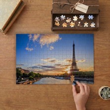 Punto Dizayn Eyfel Kulesi - Paris  Tasarımı 240 Parça Ahşap Puzzle Ahşap Kutuda MPY40230