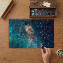 Punto Dizayn Uzay - Yıldızlar - Galaksi Tasarımı 240 Parça Ahşap Puzzle Ahşap Kutuda MPY60256