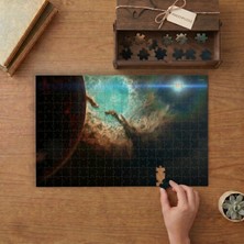 Punto Dizayn Renkli Bulutsu Yıldızlar Tasarımı 240 Parça Ahşap Puzzle Ahşap Kutuda MPY60066