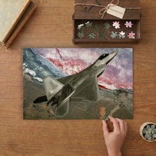 Punto Dizayn Hayalet Avcı Uçağı Tasarımı 240 Parça Ahşap Puzzle Ahşap Kutuda MPY20257