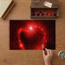Punto Dizayn Kırmızı Uzay Tasarımı 240 Parça Ahşap Puzzle Ahşap Kutuda MPY60037
