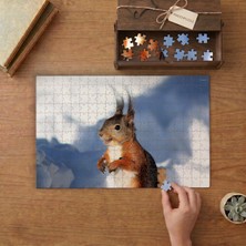 Punto Dizayn Sevimli Küçük Sincap Tasarımı 240 Parça Ahşap Puzzle Ahşap Kutuda MPY60282