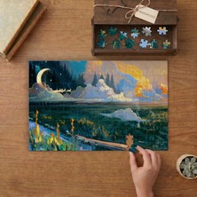 Punto Dizayn Illüstrasyon Doğa Manzarası Tasarımı 240 Parça Ahşap Puzzle Ahşap Kutuda MPY40299