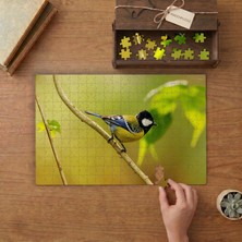 Punto Dizayn Dalda Sevimli Sarı Kuş  Tasarımı 240 Parça Ahşap Puzzle Ahşap Kutuda MPY40419
