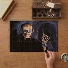 Punto Dizayn Maskeli Kurukafa - Tünel  Tasarımı 240 Parça Ahşap Puzzle Ahşap Kutuda MPY40280