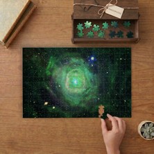 Punto Dizayn Çelenk Bulutsusu - Galaksi - Gezegen Tasarımı 240 Parça Ahşap Puzzle Ahşap Kutuda MPY40425