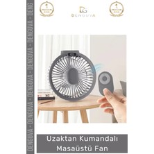 #vantilatör LED Dijital Şarj Göstergeli Ultra Sessiz Gece Lambalı Uzaktan Kumandalı Masaüstü Fan