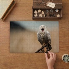 Punto Dizayn Görkemli Kar Baykuşu Tasarımı 240 Parça Ahşap Puzzle Ahşap Kutuda MPY60228