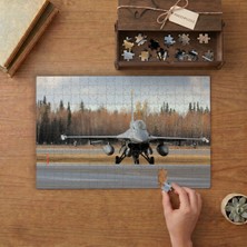 Punto Dizayn Pistte Savaş Uçağı Tasarımı 240 Parça Ahşap Puzzle Ahşap Kutuda MPY10007
