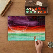 Punto Dizayn Surreal Manzara - Gezegen  Tasarımı 240 Parça Ahşap Puzzle Ahşap Kutuda MPY10426
