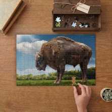 Punto Dizayn Bieszczady Bizonu Tasarımı 240 Parça Ahşap Puzzle Ahşap Kutuda MPY40370