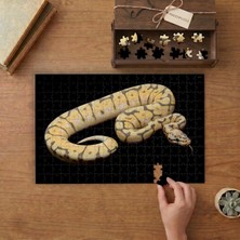 Punto Dizayn Desenli Kraliyet Pitonu  Tasarımı 240 Parça Ahşap Puzzle Ahşap Kutuda MPY60205
