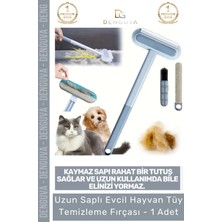 #tüyfırçası Uzun Saplı Evcil Hayvan Kedi Köpek Koltuk Halı Araba Mikrofiber Tüy Temizleme Fırçası - 1 Adet