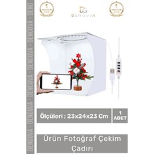 #fotoğrafçadırı LED Işıklı Profesyonel Katlanır Portatif Manyetik Beyaz Zemin Ürün Fotoğraf Çekim Çadırı