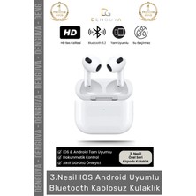 #kulaklık Bluetooth 52 Aktif Gürültü Önleyici Stereo Hd Ses Su Geçirmez Kulak Içi Kablosuz Kulaklık
