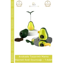 #kedioyuncağı Avokado Şeklinde Kedi Naneli Interaktif Hareketli Eğitici Ödül Kapak Mama Hazneli Kedi Oyuncağı - 1 Adet