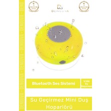 #hoparlör Su Geçirmez Bluetooth Mikrofonlu Vantuzlu Şarjlı Taşınabilir Duş Kamp Sahil Hoparlörü