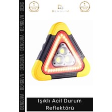 #reflektör Solar LED Güneş Panelli Powerbank Şarjlı Katlanabilir Trafik Işıklı Acil Durum Reflektör